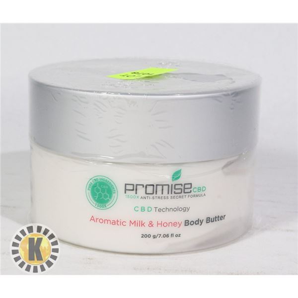 CBD INFUSED AROMATIC MILK AND HONEY BODY BUTTER