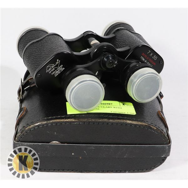 VINTAGE KURT MULLER BINOCULARS WITH STORAGE CASE