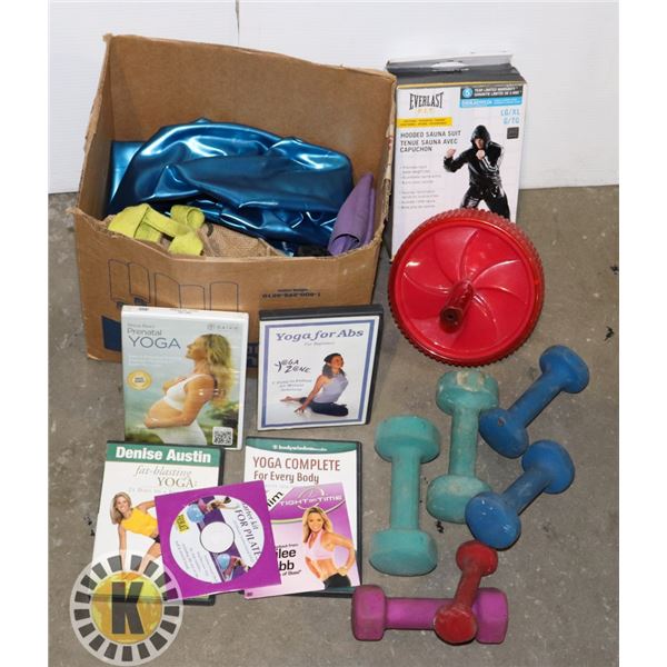 ESTATE BOX OF FITNESS EQUIPMENT