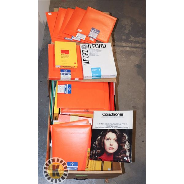 BIG ESTATE BOX OF PHOTO PAPERS