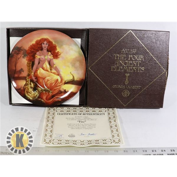 FIRE COLLECTOR PLATE BY GEORGIA LAMBERT