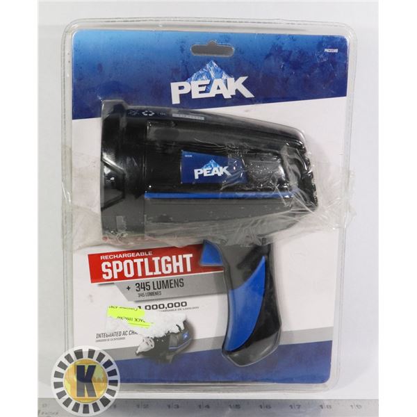 PEAK  RECHARGEABLE SPOTLIGHT