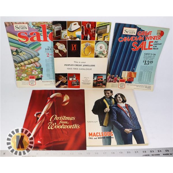 BUNDLE OF VINTAGE CATALOGS INCLUDING WOOLWORTHS