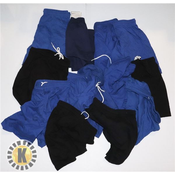 12 ASSORTED SIZE SHORTS