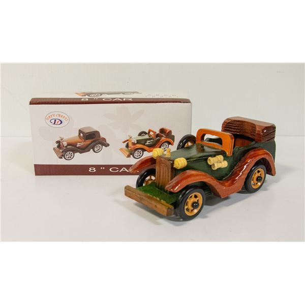 HAND CARVED WOOD CAR