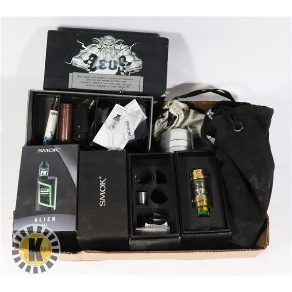 SMALL BOX OF PORTABLE VAPES