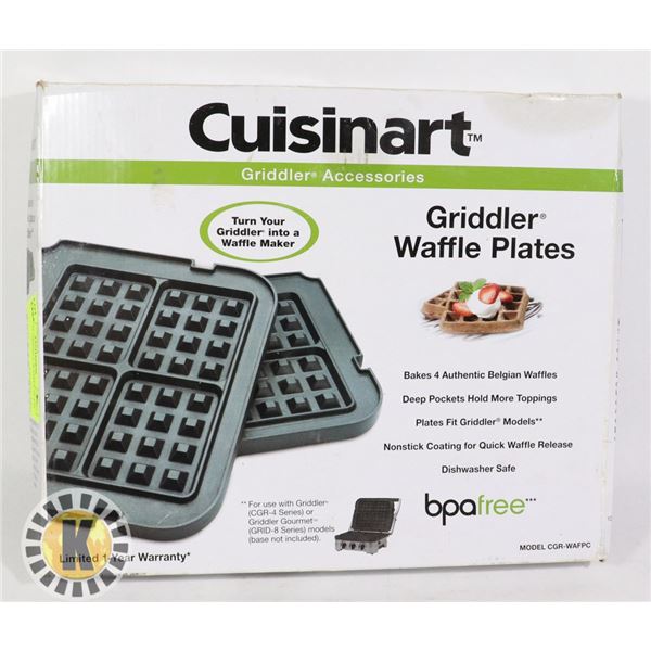 CUSINART GRIDDLE WAFFLE PLATE