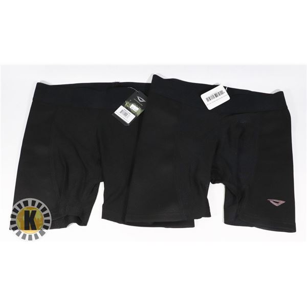 2 NEW PAIRS OF WOMEN'S SLIDE SHORT SIZE SMALL