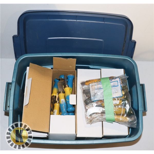 9 BOXES OF SMALL CARVED WIFE