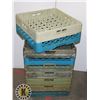 Image 1 : LOT OF 9 COMMERCIAL DISHWASHER/ STORAGE RACK
