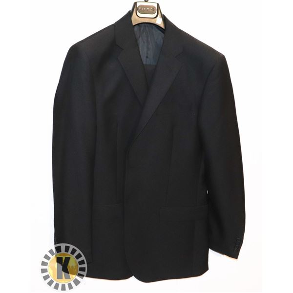 NEW MEN'S BLACK WOOL SUIT SET