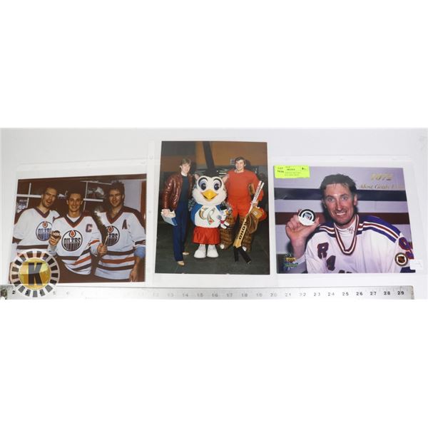 LOT OF ASSORTED GRETZKY PHOTOS INCLUDING MOST