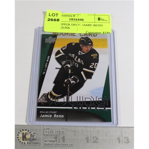2009-10 UPPER DECK JAMIE BENN YOUNG GUNS