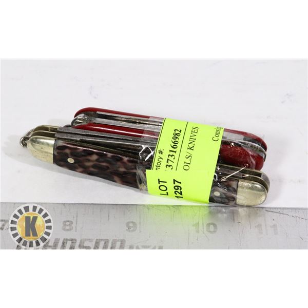 2 POCKET TOOLS/ KNIVES