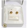 Image 1 : 10K YELLOW GOLD CITRINE(1.2CT)  EARRINGS