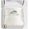 Image 1 : SILVER BLUE TOPAZ  RING