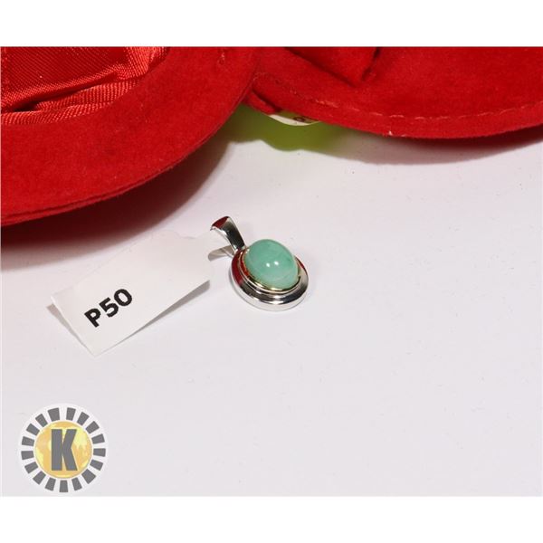 SILVER EMERALD(1.3CT)  PENDANT