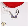 Image 1 : SILVER TANZANITE(2.4CT)  EARRINGS