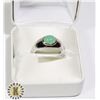Image 1 : SILVER EMERALD(1.3CT) RING