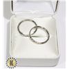 Image 1 : SILVER SMALL HOOP EARRINGS