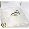 Image 1 : SILVER BLUE TOPAZ  RING