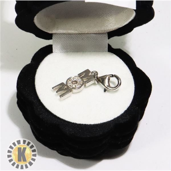 SILVER CUBIC ZIRCONIA  PENDANT