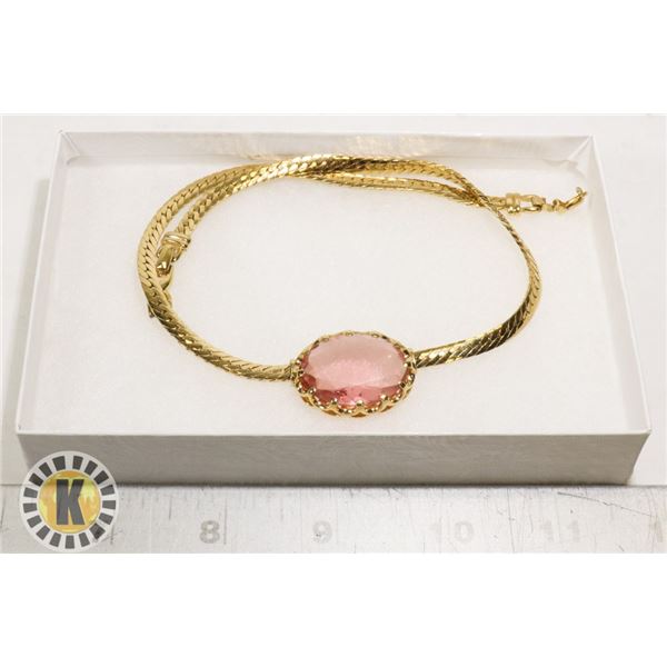 SINGLE STONE COSTUME NECKLACE