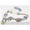 Image 1 : NEW CRYSTAL AVENUE NECKLACE AND EARRING SET