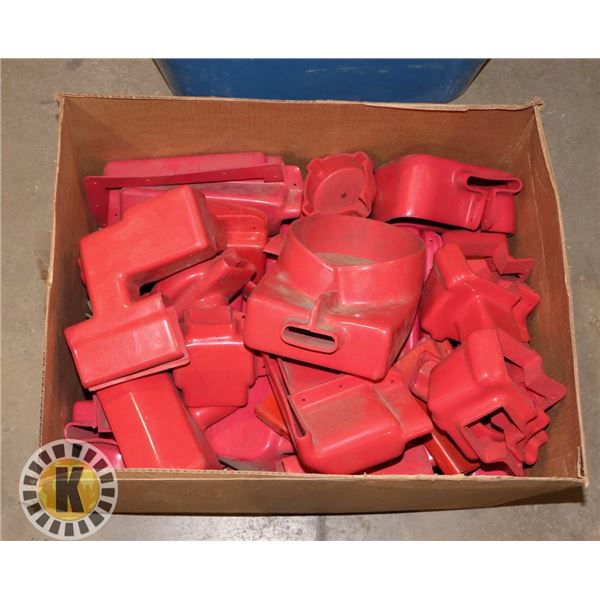 TOTE OF RUBBER COVERS FOR ELECTRICAL DEVICES