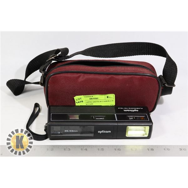 VINTAGE OPTICAM FILM CAMERA IN A CUSTOM CASE