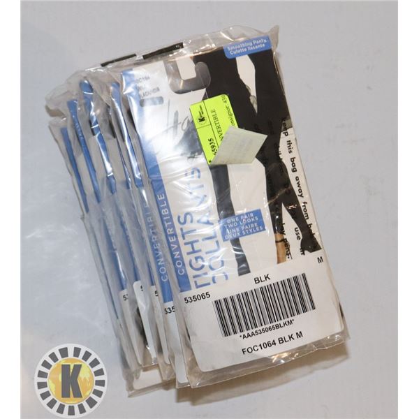 TIGHTS PACK OF 4 CONVERTIBLE MEDIUM BLACK