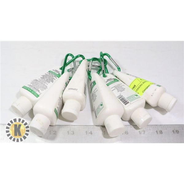 LOT OF 6 GREAT OUTDOORS INSECT REPELLENT LOTION