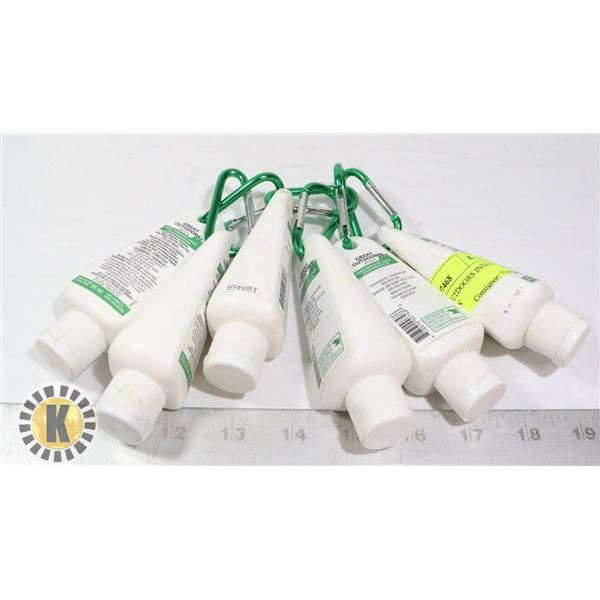 LOT OF 6 GREAT OUTDOORS INSECT REPELLENT LOTION