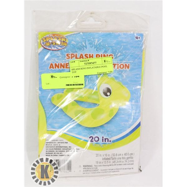 SPLASH RING INFLATABLE POOL TOY