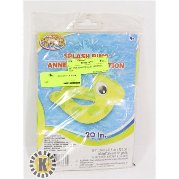 SPLASH RING INFLATABLE POOL TOY