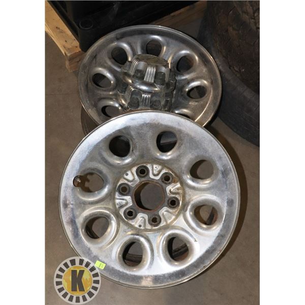 LOT OF 2 – 17” GMC RIMS