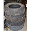 Image 1 : LOT OF 4 TIRES 265 / 70 R17 – 3 HANKOOK 1 OTHER
