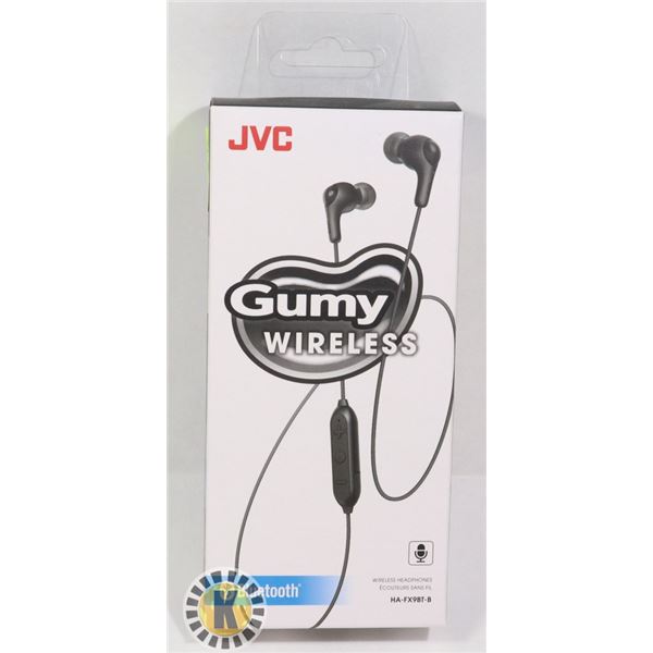 NEW JVC GUMY WIRELESS BLUETOOTH HEADPHONES