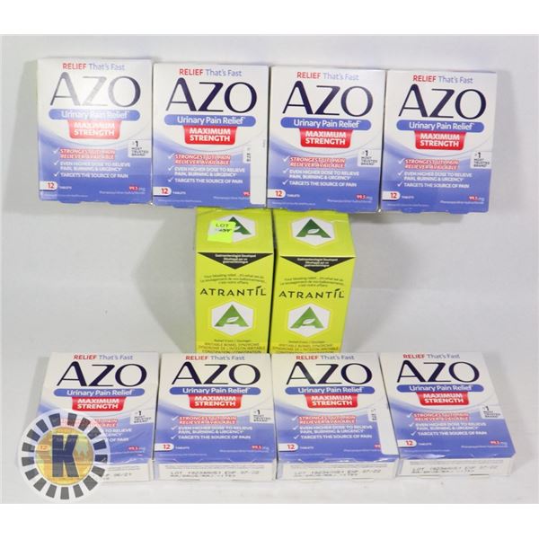 LARGE BUNDLE OF ASSORTED GAS/ URINARY MEDICATIONS