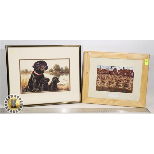 2 FRAMED PICTURE ART
