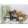 Image 1 : BUNDLE OF ANTIQUE BEER STEINS