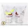 Image 1 : LOT OF 2 MOLSON CANADIAN BRANDED BEER JUG