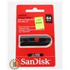 Image 1 : 64GB SANDISK USB 2.0 FLASH DRIVE