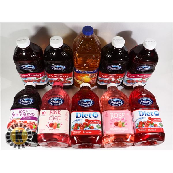 9   1.89L CRANBERRY JUICE & I   2L APPLE JUICE