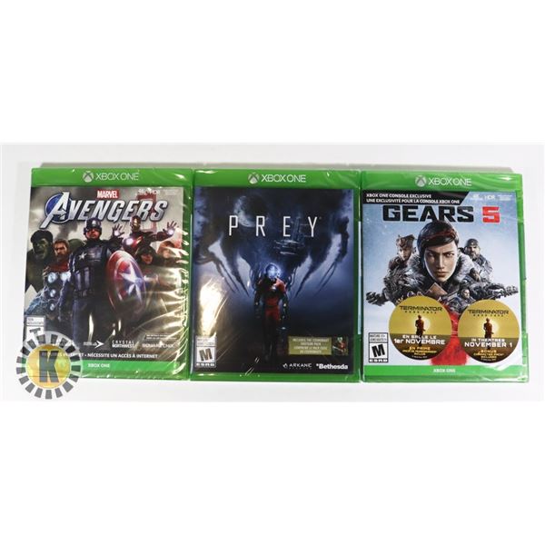 BUNDLE OF 3 XBOX GAMES