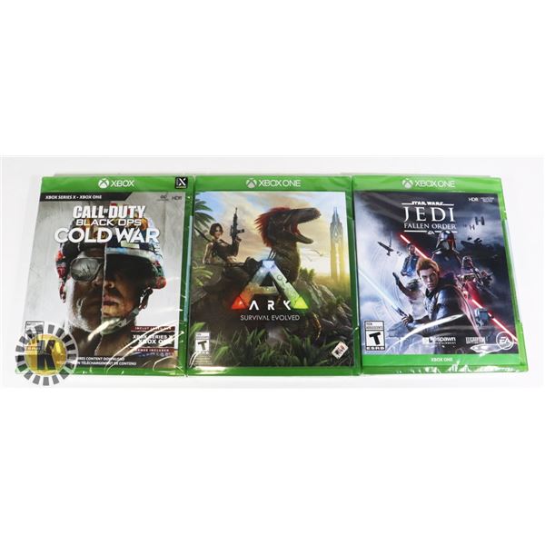 BUNDLE OF 3 XBOX GAMES