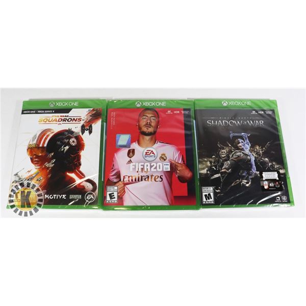 BUNDLE OF 3 XBOX GAMES