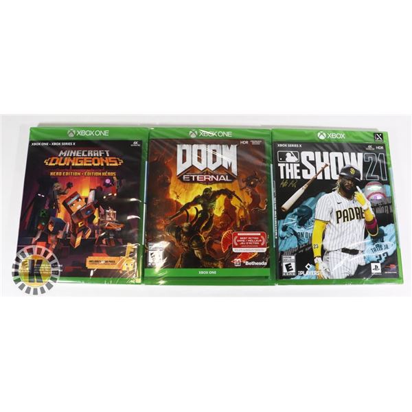 BUNDLE OF 3 XBOX GAMES