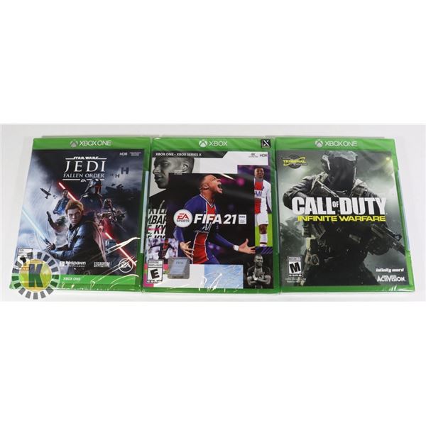 BUNDLE OF 3 XBOX GAMES