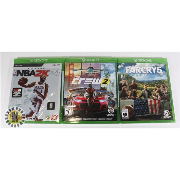 BUNDLE OF 3 XBOX GAMES